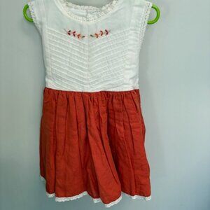 Well Dressed Wolf Orange Flame Den Dress Sz 3T